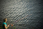 Mom Fishing